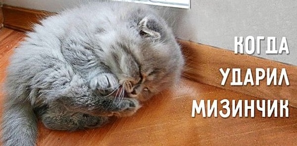 3. Вы ударили мизинчик об тумбочку. Ваша реакция?