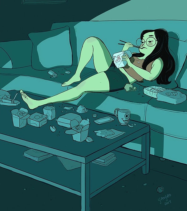 9. Объедаться любимыми лакомствами