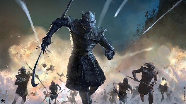 13. Hala tam olarak ne yapacağı belirlenemeyen, öldürdüklerini dirilten Gece Kralı! Orman Çocukları tarafından bu hale getirilen King of White Walkers!