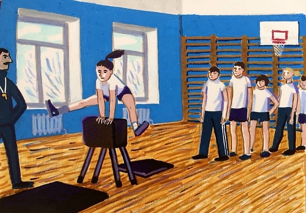 15. На уроке физкультуры