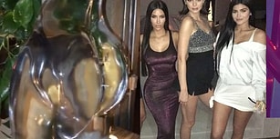 Kylie Jenner'ın Doğum Gününe Damgasını Vuran Kendi Poposu Şeklindeki Buzdan Heykel