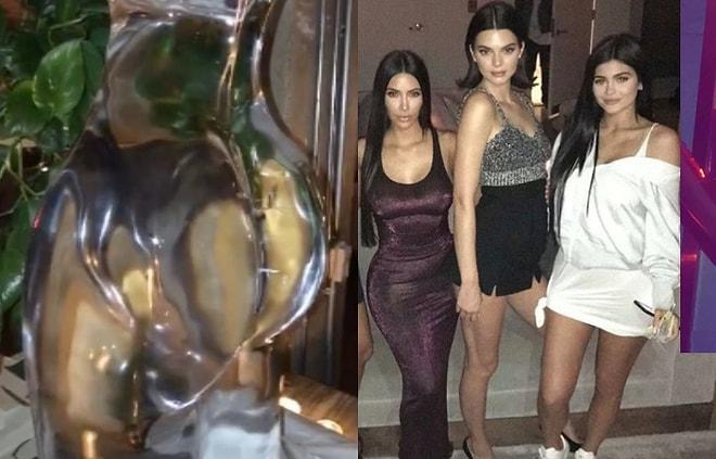Kylie Jenner'ın Doğum Gününe Damgasını Vuran Kendi Poposu Şeklindeki Buzdan Heykel