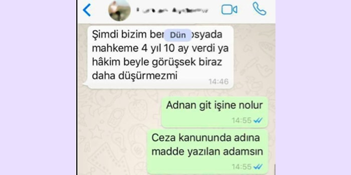 Bir Avukat ve Müvekkili Arasında Geçen Akıllara Zarar Whatsapp Yazışması