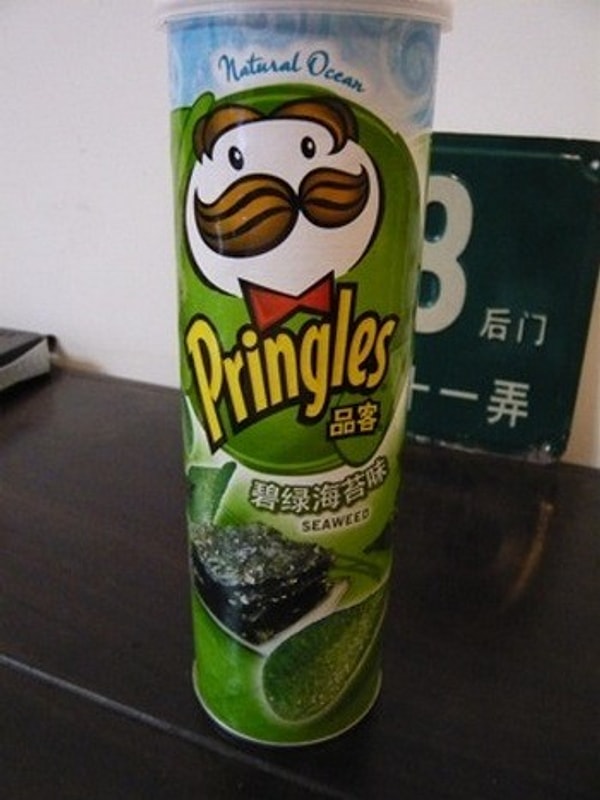7. Pringles со вкусом морских водорослей