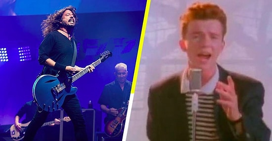 Foo Fighters ve Rick Astley, 'Never Gonna Give You Up' Söyledi!