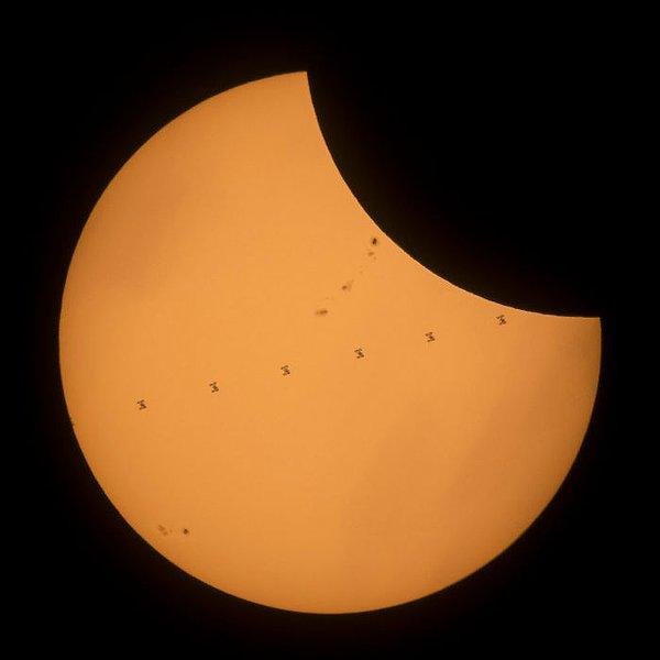 23. Uluslararası Uzay İstasyonu Güneş tutulması fotoğrafını trolledi!