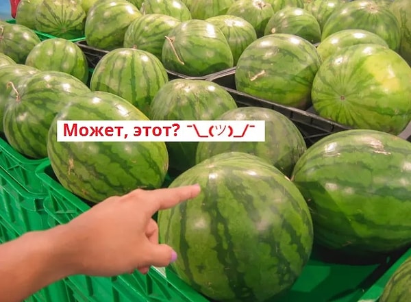 1. Вот вы стоите в магазине и смотрите на гору арбузов. Какой из них выбрать? Этот? А может вот этот? Да они же ничем не отличаются! Как быть?