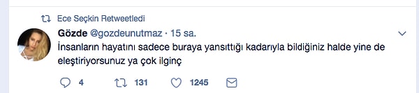 Ancak yaptığı son Retweet Demet Akalın'a cevap niteliğindeydi sanki. 🙄