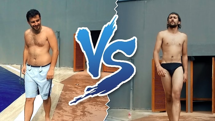 Slip Mayo Giyen Erkek vs Şort Mayo Giyen Erkek
