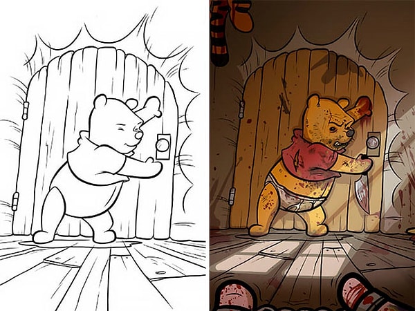 1. Кровавый взгляд на привычный мультик