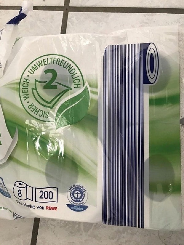 16. Штрих-код для туалетной бумаги 👍