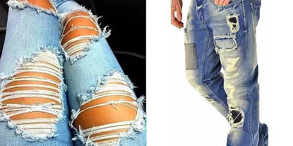 1. Рваные джинсы
