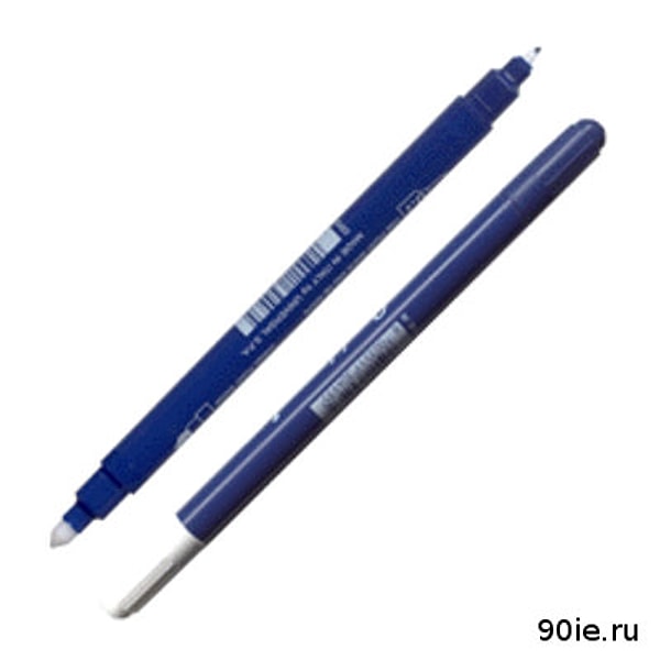8. Затем появились вот такие "прогрессивные" ручки, на одном конце которых были синие чернила, а на другом - раствор для их стирания. Помните, как нам запрещали пользоваться такими «хитрыми приспособлениями»?