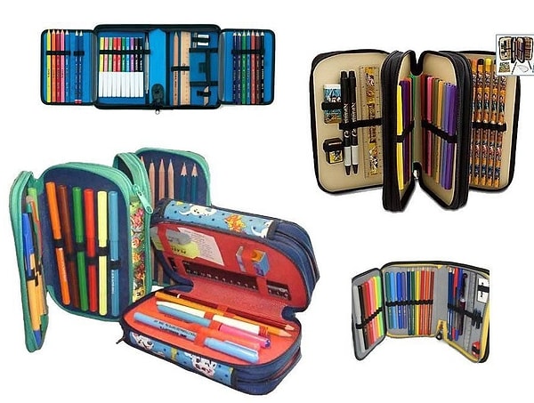 3. ... вот такие раскладные пеналы, которые были мечтой многих! В них можно было спрятать все, что угодно: от шпаргалки до шоколадки :)