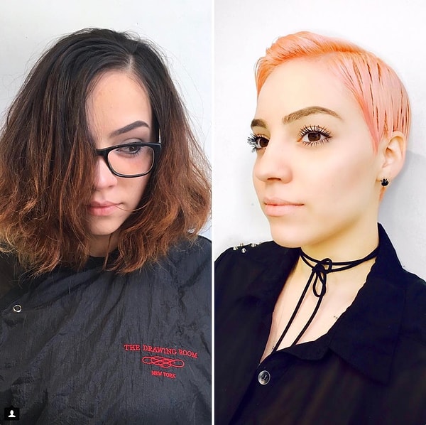 1. Милая стрижка и отличный яркий цвет 🔥