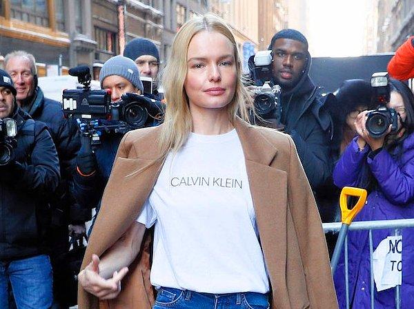 6. Kate Bosworth, Şubat ayında New York Moda Haftası'na makyajsız katıldı.
