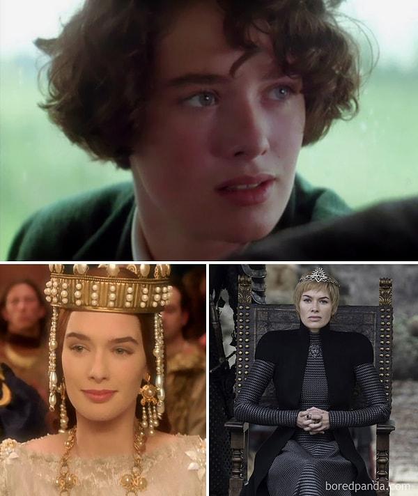 5. Cersei Lannister olarak bildiğimiz Lena Headey. (Üstteki fotoğraf 1992, alttaki 1998 yılından.)