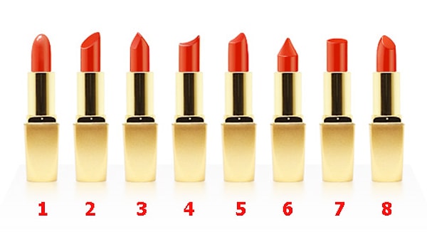 1. Какой формы ваша губная помада?