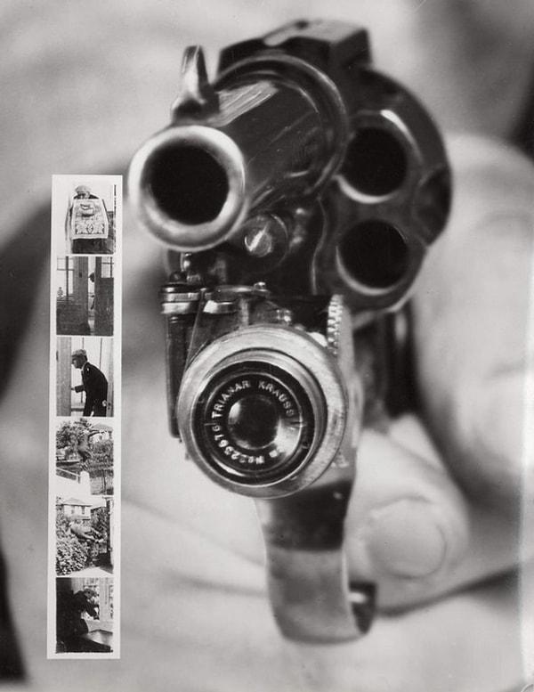 22. Her ateşlendiğinde fotoğraf çekme özelliğine sahip olan bir silah, 1938.