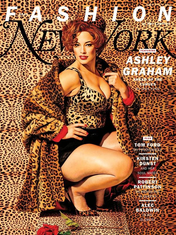 Ashley Graham bu ay New York dergisinin kapağındaydı ve ışıl ışıl parlıyordu!