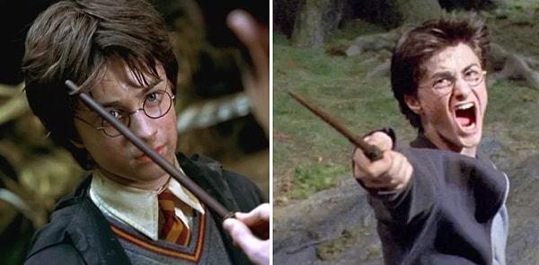 6. 2. ve 3. filmler arasında Harry'nin asası değişiyor.