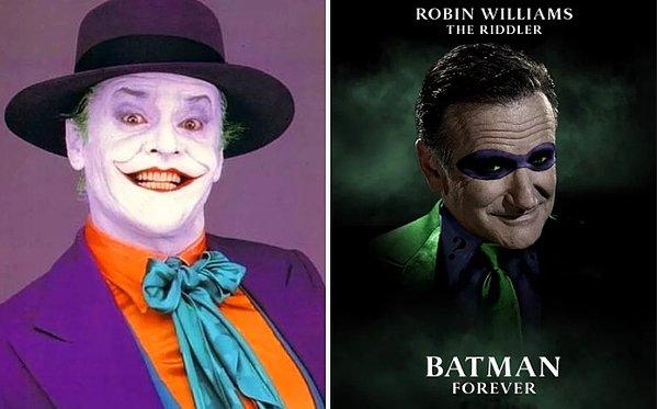 3. Batman (1989) - İlk Joker rolü teklif edildiğinde Jack Nicholson tereddüt ettiği için Robin Williams'a da teklif götürülmüştü.