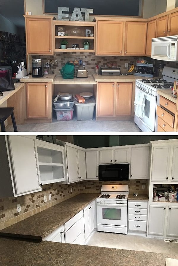 8. Благодаря работе дизайнеров, кухня стала визуально больше