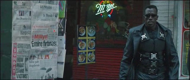 Mesela Blade filmindeki şu ayrıntı.