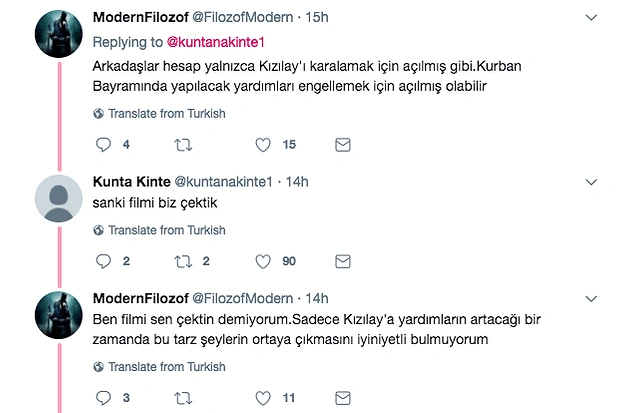 Tabii böyle bir videoda Kızılay'ın ve Türkiye Cumhuriyeti yazısının bu kadar ön planda olması bazı komplo teorilerini de beraberinde getirdi.