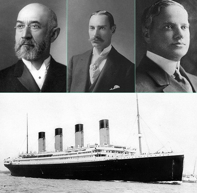 3. Titanik faciasında ölen Isidor Straus, Jacob Astor ve Benjamin Guggenheim o dönemde dünyanın en zengin insanlarıydı ve üçü de 1912'de açılması planlanan Amerika Merkez Bankası FED'e karşı gelmişlerdi.