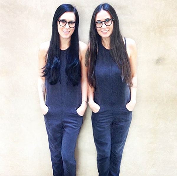 10. Румер Уиллис и Деми Мур