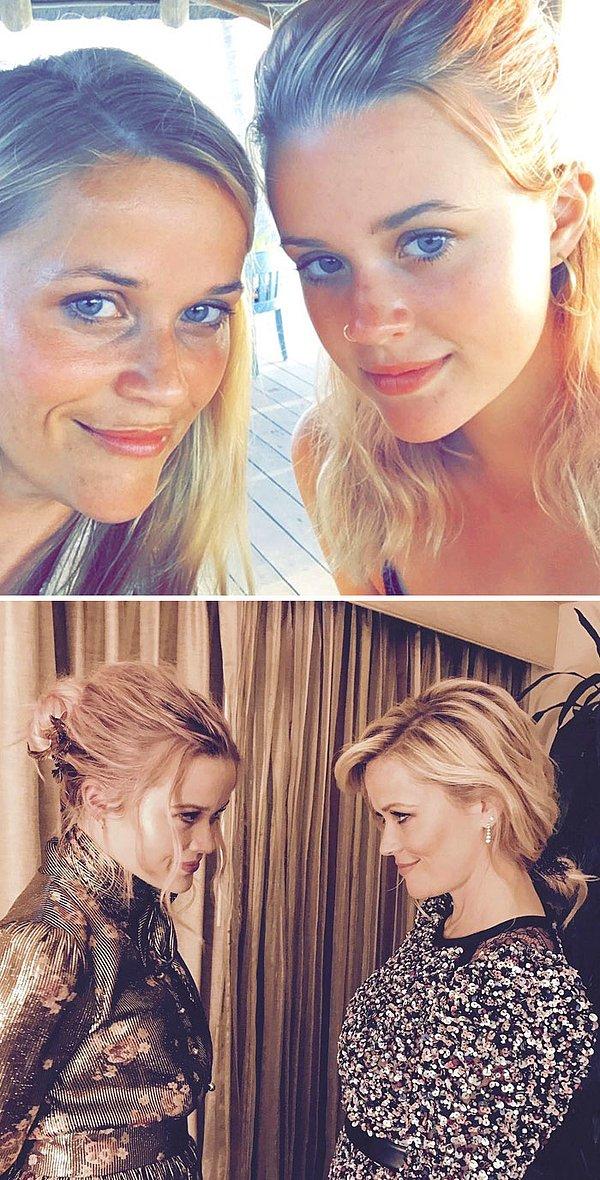1. Oyuncu Reese Witherspoon (41) ve kızı Ava Phillippe (17)