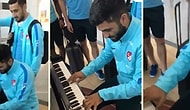 Milli Takım Oyuncusu Umut Bozok'tan Havalimanında Piyano Resitali