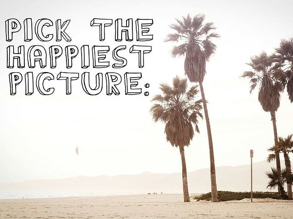 1. Какая из фотографий ассоциируется у вас со счастьем?