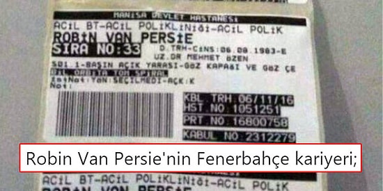 Fenerbahçe'de Neredeyse Attığı Golden Çok Sakatlık Geçiren Van Persie'ye Tepkisini Dile Getiren 17 Kişi