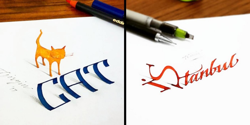 Ustaca İşleriyle 3 Boyutun Hakkını Vermiş Türk Kaligraf: Tolga Girgin ve 22 Çalışması