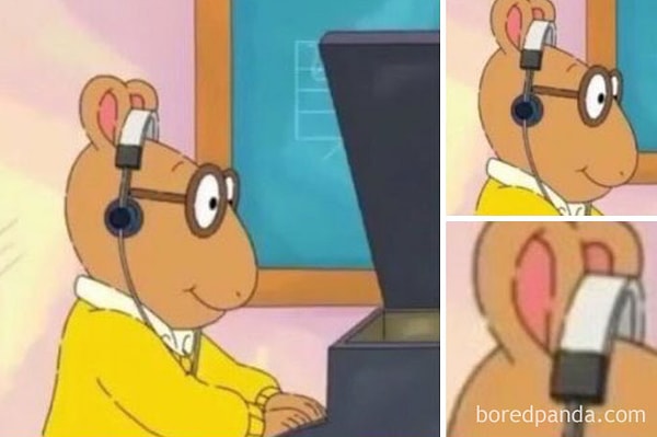 4. Слушает музыку черепом. Окей...