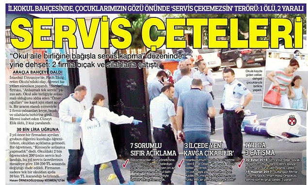 Habertürk ise bunun bir sene içinde yaşanan 3. çatışma olduğunu hatırlattı ve ekledi: "7 sorumlu, sıfır açıklama"