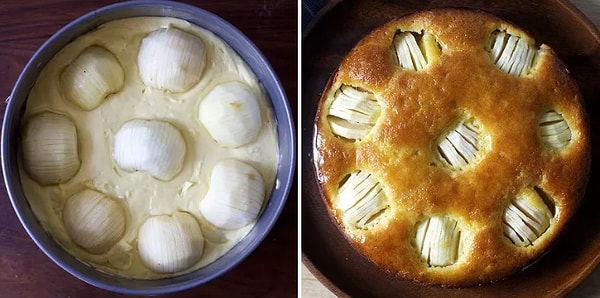 7. А вот как еще можно приготовить яблочный пирог