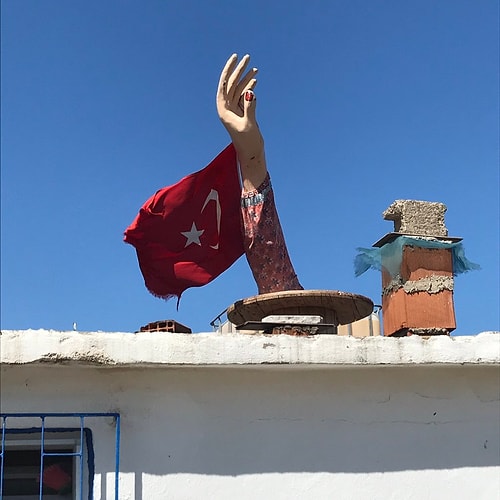 Balerin kolundan bayrak gönderi 💃🇹🇷
