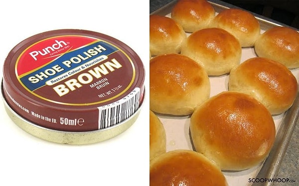 5. Ох уж эти аппетитные булочки! Спасибо коричневому лаку для обуви.