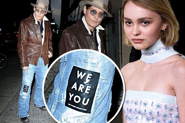 Hiç kuşkusuz kendisine ilk destek ailesinden geldi. Babası Johnny Depp kızının yer aldığı kampanyanın sloganı olan "We are you" yazılı yapıştırmayla dikkat çekti.