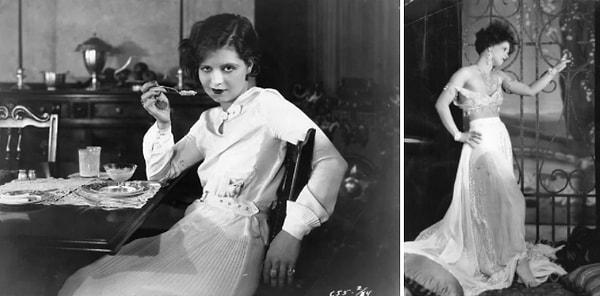 18. Clara Bow'ın diyeti günde yalnızca 500 kaloriyle sınırlıydı ve kilo vermek için sımsıkı giysilerle gezerdi. 😅