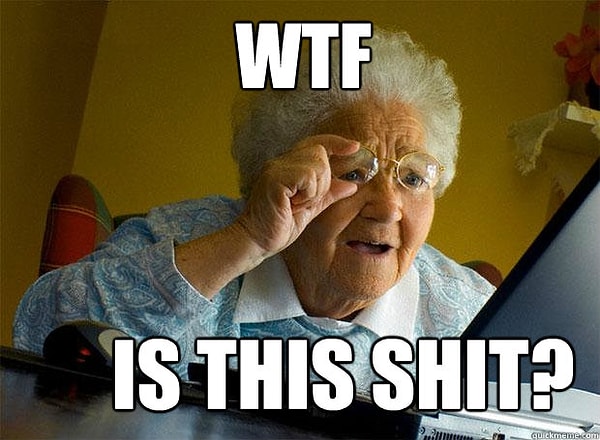 8. WTF: "what the fuck" или "какого черта?"