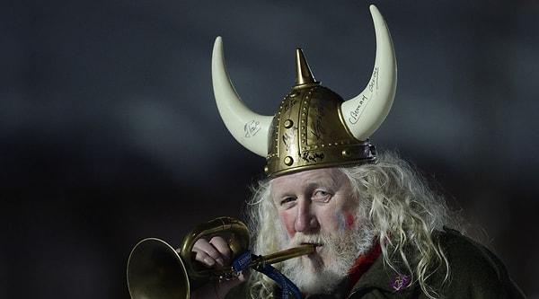 3. Vikingler'in boynuzlu kasklar taktıklarına dair bir buluntu şimdiye kadar olmamış.