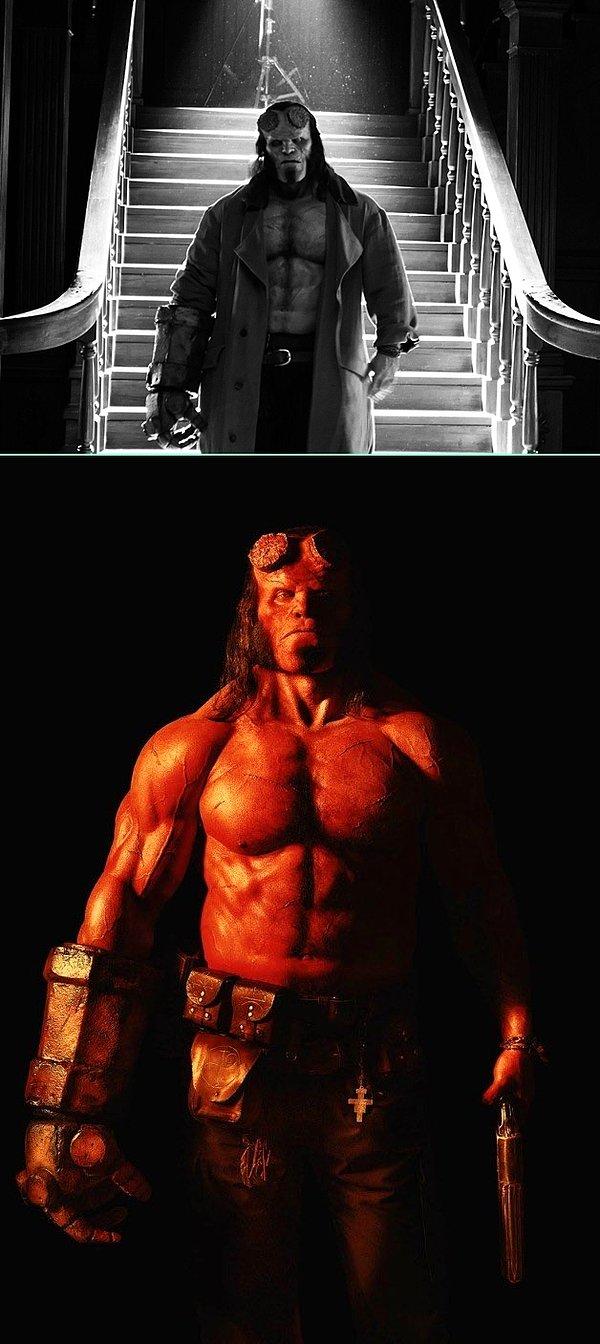 3. David Harbour'lu Hellboy filminden ilk tanıtım fotoğrafları yayınlandı. Nefis görünüyor!