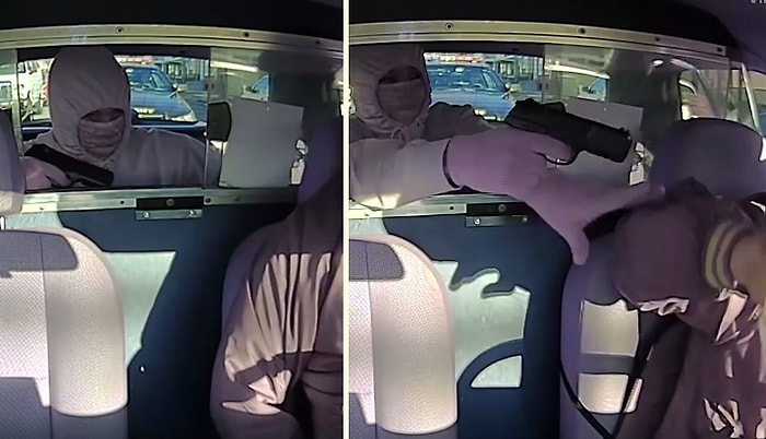 Savunmasız Taksicinin Parasına Çökmeye Çalışan Soyguncunun Tezeği Avuçla Yediği Anlar