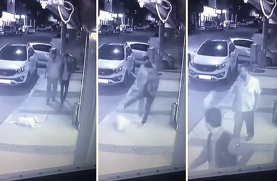 Suç Makinesi Çıktı! İzmir'de Yerde Yatan Köpeğe Tekme Atan Vicdansız Yakalandı