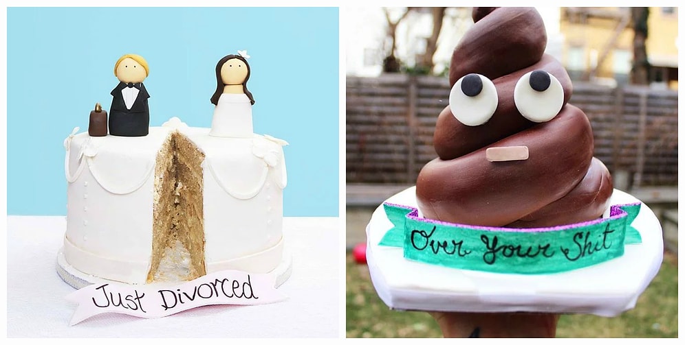 16 оригинальных тортов, которыми люди решили отпраздновать развод :)
