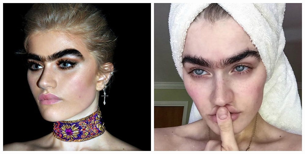 Эта модель бросает вызов стереотипам красоты, не выщипывая свою монобровь